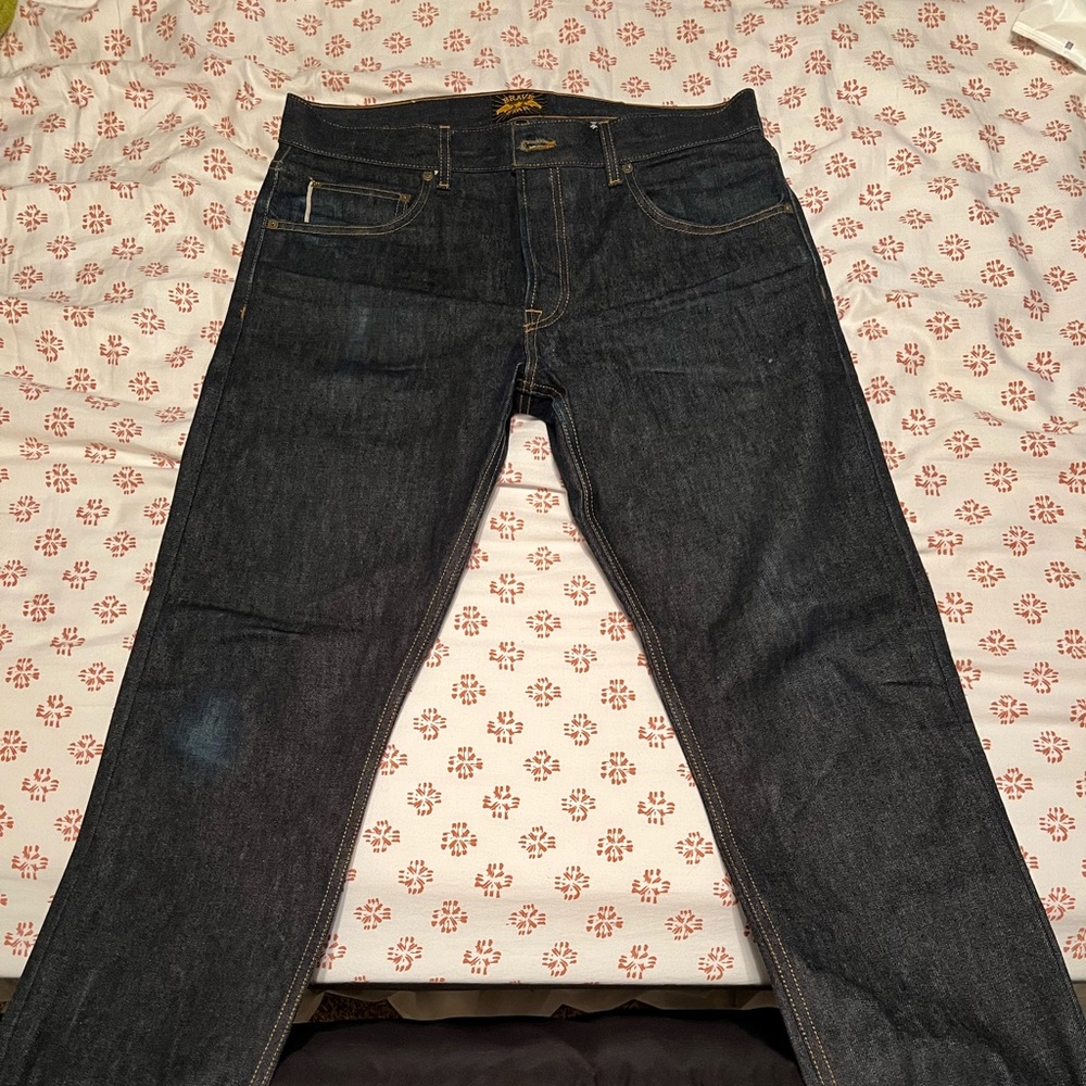 Brave Star Cone Mills Selvage Slim Taper Size 34x36